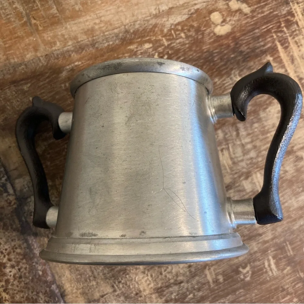 Vintage Stieff Pewter P1-23 Coffee or Tea Pot with Sugar and Creamer Set